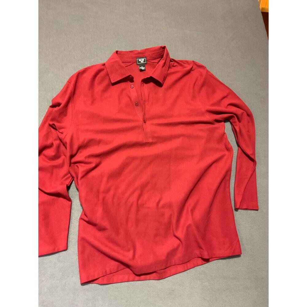 Men's Junction West‎ 1/4 Button Pullover Collared Top Long Sleeve Holiday Wear